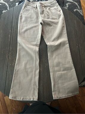 Time and Tru Taupe Flare Jeans